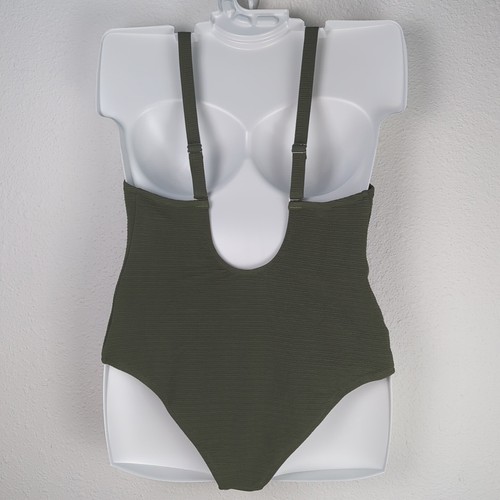CUPSHE Swimsuit 2X Khaki Green One Piece New With Tags Adjustable Straps - Picture 2 of 8