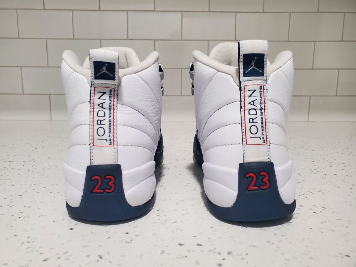Nike Air Jordan 12 Retro BG Youth Size 6Y Shoes White French