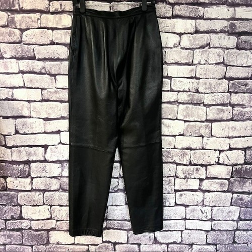 Jones New York Black Leather Pants Size 8 - Picture 5 of 9