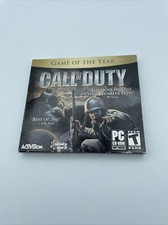 Call Of Duty PC 2003 Game of the Year Activision  Both Discs W/Key