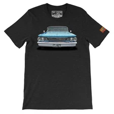 1960 Bonneville The Legend Classic Car Men's T-shirts  American Vintage Car