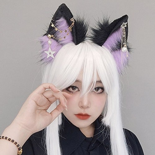 Wolf Ears Headband Masquerade Halloween Kitten Cosplay Party Costume - Picture 7 of 11