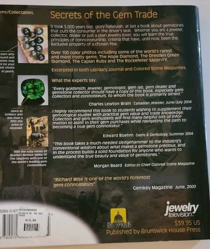 Secrets of the Gem Trade : The Connoisseur's Guide to Precious Gemstones R Wise - Picture 2 of 8