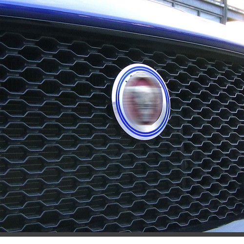 Red Car Front Grille Logo Cover Circle Trim fit For Jaguar XEL XFL XE XF F-PACE - Picture 5 of 7