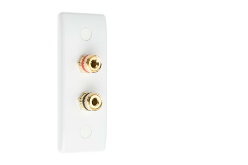 7.1 Speaker Audio Wall Face Plate kit - Slimline - White - NO SOLDERING REQUIRED - Picture 3 of 8