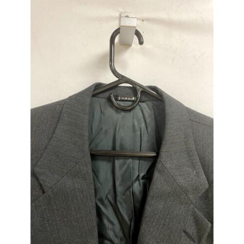 BURBERRY SAKS 5TH AVE Herringbone Pure Wool Sport Coat Two Button Gray Men's - Picture 2 of 17