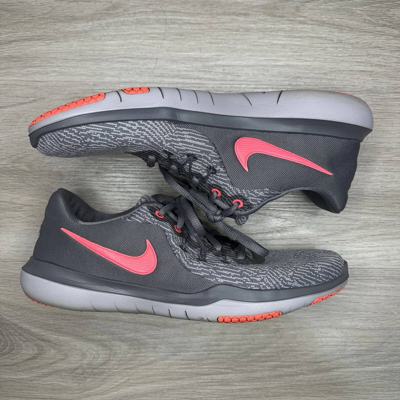 Women’s 10   Nike Flex Supreme TR 6 Pink Grey Training Running Shoes 909014 003