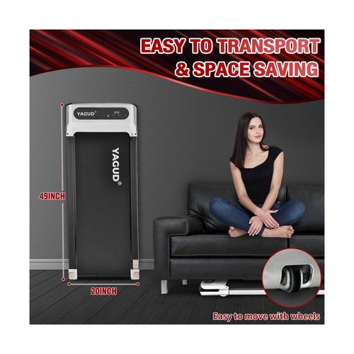 Under Desk Treadmill, Walking Pad for Home and Office, 2.5 HP Portable Walkin... - Picture 4 of 6