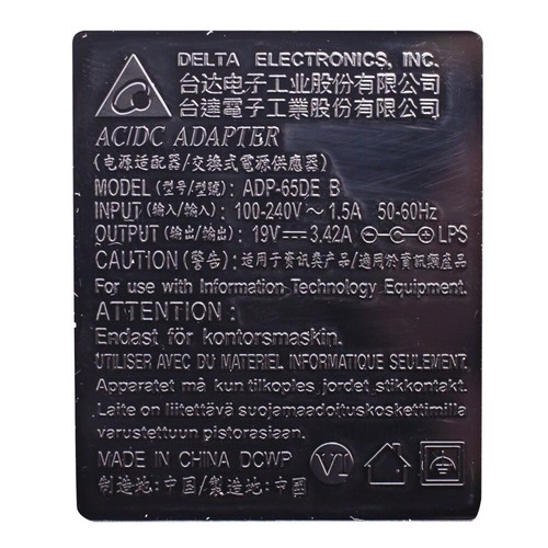 New 65W Adaptor Genuine Delta Brand For ACER 5720-6422 Laptop Power Supply - Picture 3 of 6