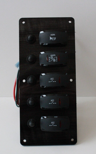 New Rocker Switch Panel BH Electronics Car Boat ATV Truck Qwest Tahoe Avalon - 第 1/6 張圖片