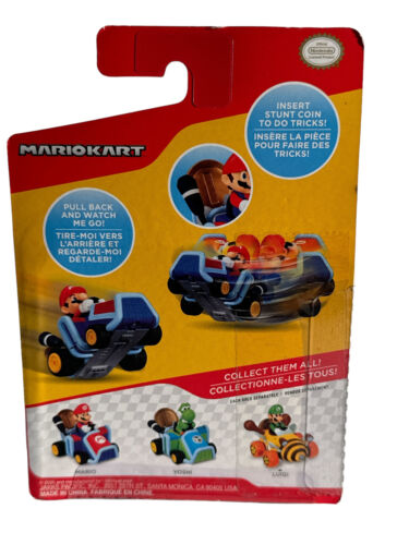 Super Mario Nintento Mario Coin Racers Pull- N-Go Toy New Jakks Pacific - Picture 3 of 3