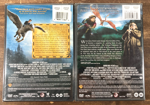 Harry Potter DVD Movie Lot Years 1 2 3 4 New Sealed Full Screen 1&2 w/ DVD-Rom - Picture 5 of 6