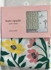 Kate Spade BOLD GARDEN BLOOMS Floral Fabric Shower Curtain 72”x72” New