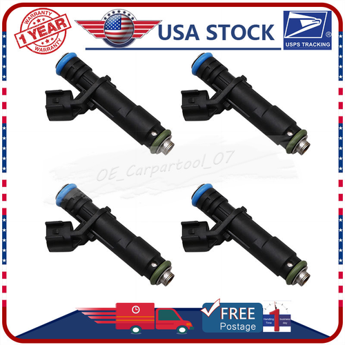 Juego (4) Inyector de combustible para Chrysler 200 Jeep Cherokee 2014-16 2.4L #04593986AB - Imagen 2 de 6