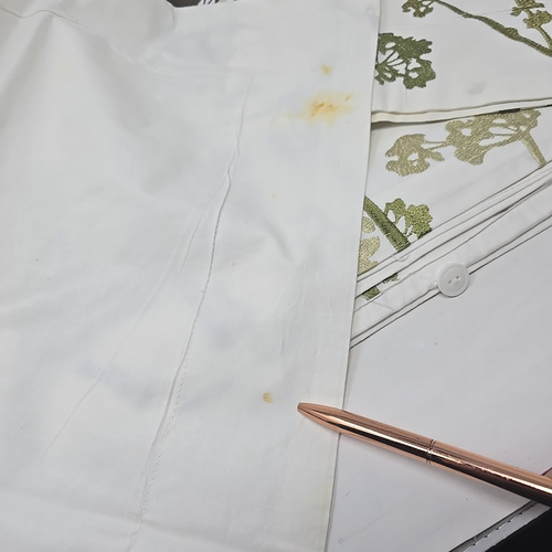 Margaret Muir Embroidered Duvet Cover/Pillow Shams Gold Green Brown READ - Picture 6 of 18