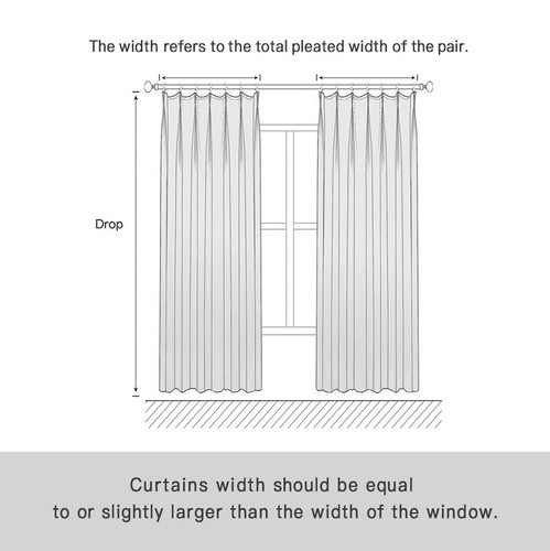 CLEARANCE Geneva Sheer Stripe Pinch Pleat Curtains Windows Decor 2 PCS Sheers - Picture 3 of 16