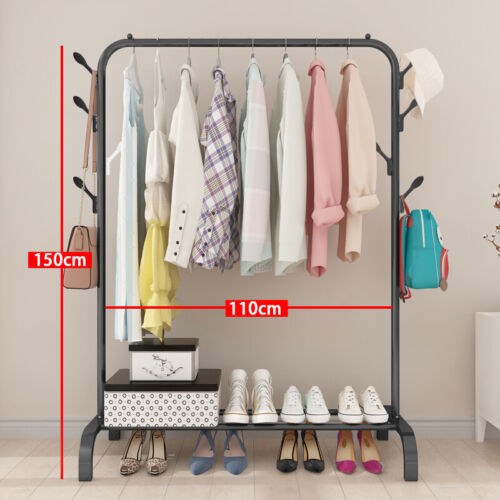 Heavy Duty Clothes Rail Rack Garment Hanging Display Stand Shoes Storage Shelf - Picture 26 of 35