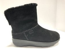 Fitflop Womens Mukluk Short Iii Boot Black Size Us7 M Eu38