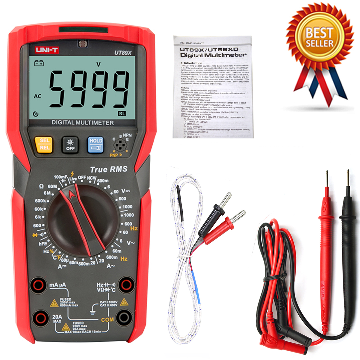 UNI-T UT89X UT89XD UT89XE Professional Digital Multimeter UNI-T UT89X UT89XD UT89XE Professional Digital Multimeter