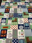 Camping/Hiking/Rock Climbing Snuggle Light Flannel Fabric 42" x 52" Remnant