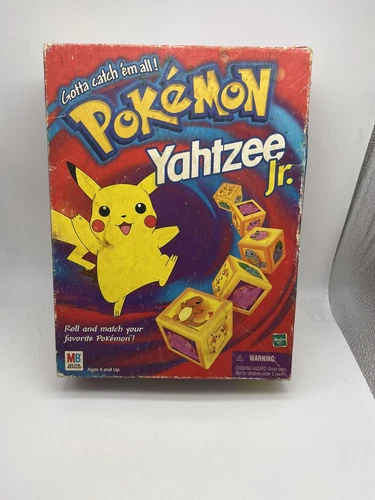 Pokemon Yahtzee Jr Game 1995 Complete In Box Vintage See Photos