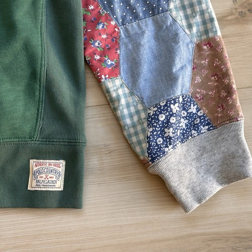 Polo Ralph Lauren Para Hombres Bandera Country Patchwork Acolchado Sudadera Suéter Nuevo con Etiquetas L - Imagen 5 de 16