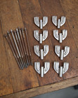 LUDWIG Snare Drum HOOP CLAW Hook Tension Rod Parts Lot 60s Vintage