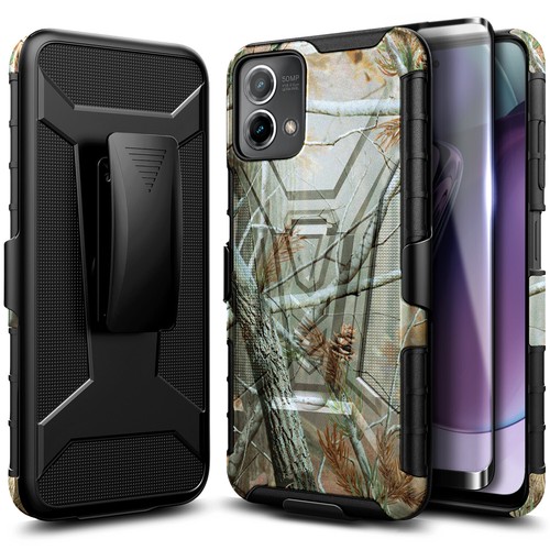 For Motorola Moto G Stylus 5G 2023 Case Holster Clip Phone Cover +Tempered Glass - Photo 14 sur 18
