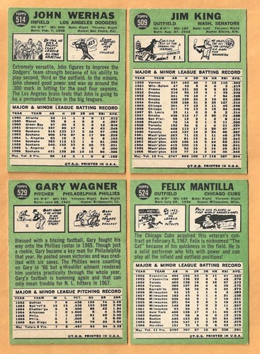1967 Topps baseball - mid-range or better condition - You Pick 'Em - Picture 346 of 354