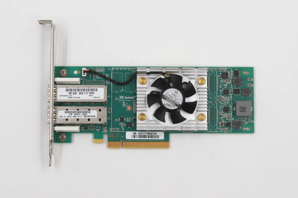 HP StoreFabric SN1000Q Dual-Port 16GbE SFP+ PCIe Hot Bus Adapter P/N: 699765-001 - Image 2 of 4