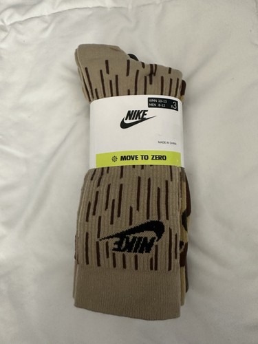 Nike Everyday Essential Crew Socks 3-Pair Men 8-12, Women 10-13 Grey DH3414-903