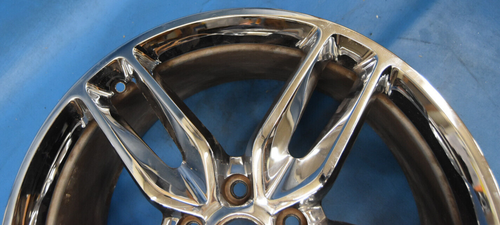 Chevrolet Corvette 2014-2019 Used OEM REAR Wheel 20x10 Factory 20" Rim POLISHED - Picture 5 of 10