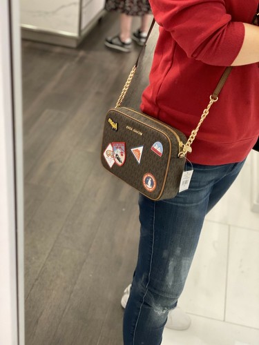 NWT Michael Kors MK Jet Set Large EW Saffiano  Crossbody Bag Multi Colors - Picture 30 of 153