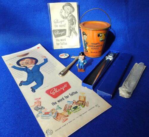 SHARPS TOFFEE BRITAINS AÑOS 1930 PLOMO SIR KREEMY CUBO DE NUEZ ANUNCIOS CUCHILLO DE PAPEL - Imagen 2 de 15