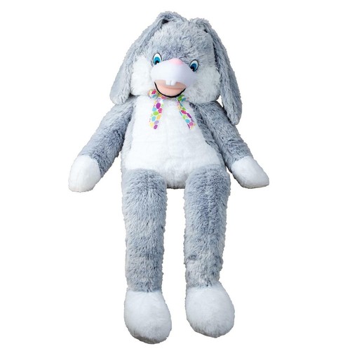 Plüsch Hase XXL 150 cm Riesen Kuscheltier mit bunter Schleife Osterhase Ostern - Bild 2 von 3