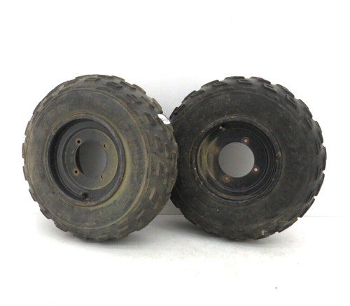 1994 SUZUKI KING QUAD 300 ATV FRONT TIRE RIM PAIR 22x7-10 55310-39D10-13L JP3 - Picture 1 of 8