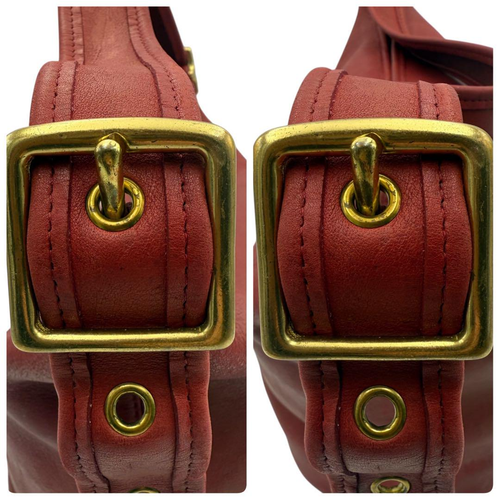 Coach OLD COACH shoulder bag leather 9085 Red DUFFLE SAC Vintage - Picture 8 of 13