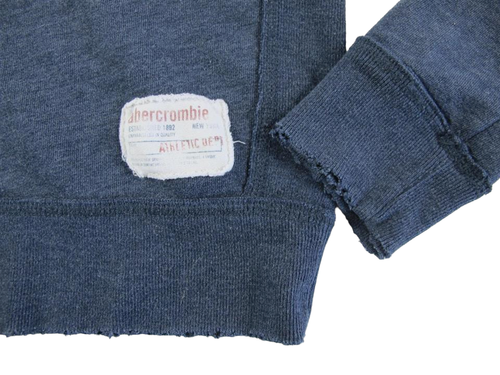 Abercrombie & Fitch Kids Unisex Boys Girls Medium Button Snap Trendy Sweatshirt - Picture 3 of 6