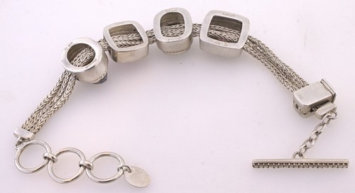 Lori Bonn Sterling Silver 4 Charms Bracelet - Picture 4 of 4