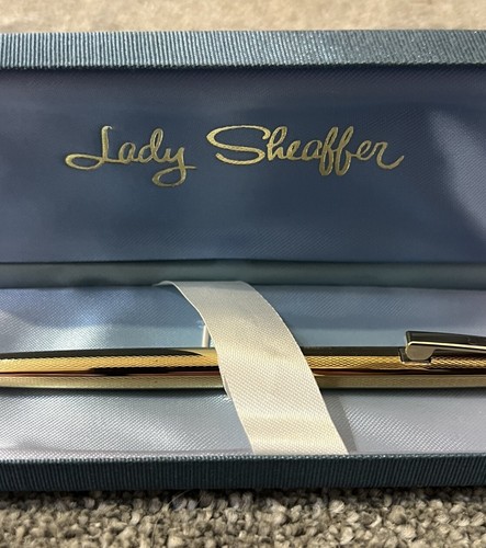 HERVORRAGENDER LADY SHEAFFER KUGELSCHREIBER - GOLDPLATTE - GERSTENKORN - OVP. - Bild 10 von 12