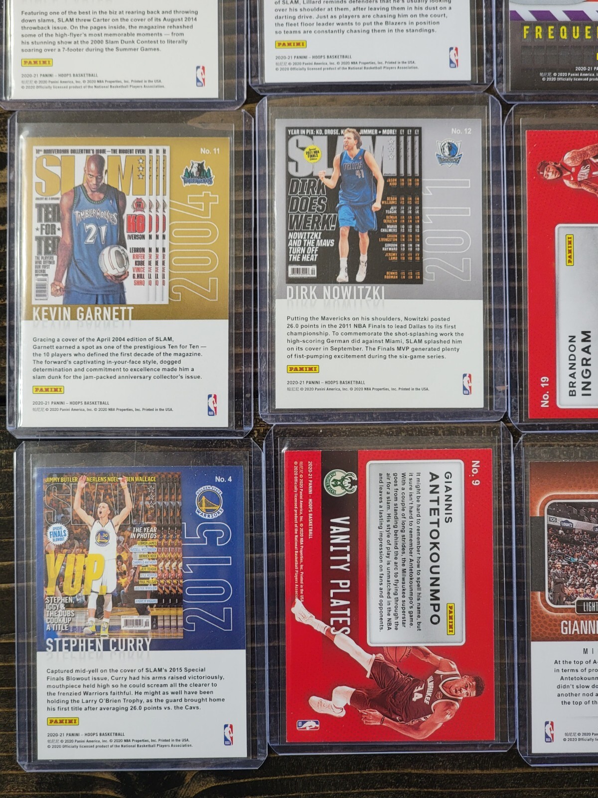 (19) 2020-21 Panini Hoops Slam! Green & Purple Explosion! Vanity Plates Holo! - Picture 12 of 12