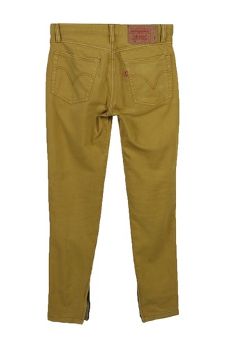 Zip W34 Jeans Donna 501 L32 Levi's Mustard vintage Leg J3749 qW1wWTpP