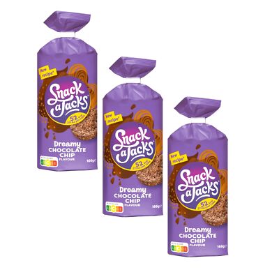 (36,12 EUR/kg) Snack a Jacks Dreamy Chocolate Chip Multipack 3x 166g