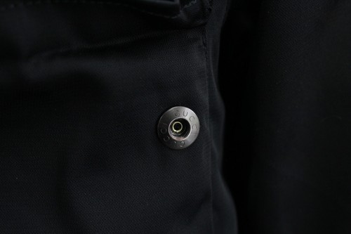 Runway GUCCI A/W 2005 Black Nylon Cotton Motorcycle Jacket Alpaca Trim 50IT 40US - Picture 10 of 17