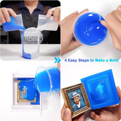 Versatile Silicone Mold Making Kit in Sapphire Blue - Perfect for Crafts & Food - Picture 7 of 11