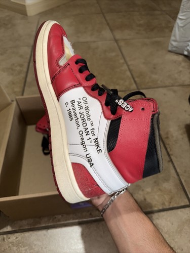 Taglia 9,5 - Jordan 1 Retro OG x Off-White High Chicago - Foto 10 di 13