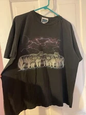 DECOTEX Designwear Wolves Wolf Pack Lightning Black XL Tee Shirt Vintage T Shirt