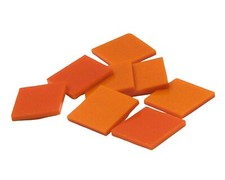 4" x 8" Orange Opal  Fusible 96 coe  Mosaic Glass