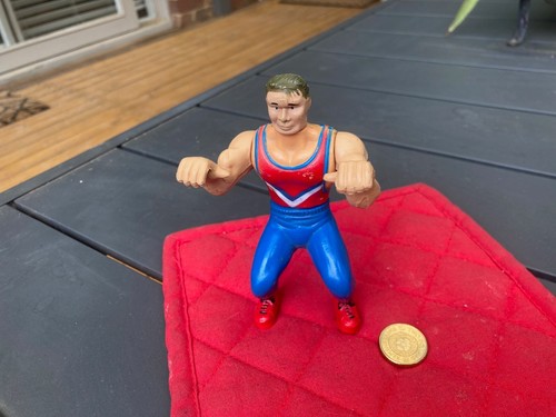 Vintage Rare Wrestling or Gladiators Figurine Poseable 12cm EXC