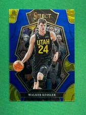 2022-23 Panini Select Premier Level Blue Retail Parallel #187 Walker Kessler RC